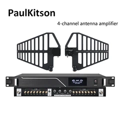 Paulkitson SR-FD216 8 Channel Antenna amplifier system Microphone UHF Antenna Directional Splitter Collector For Wireless Mic