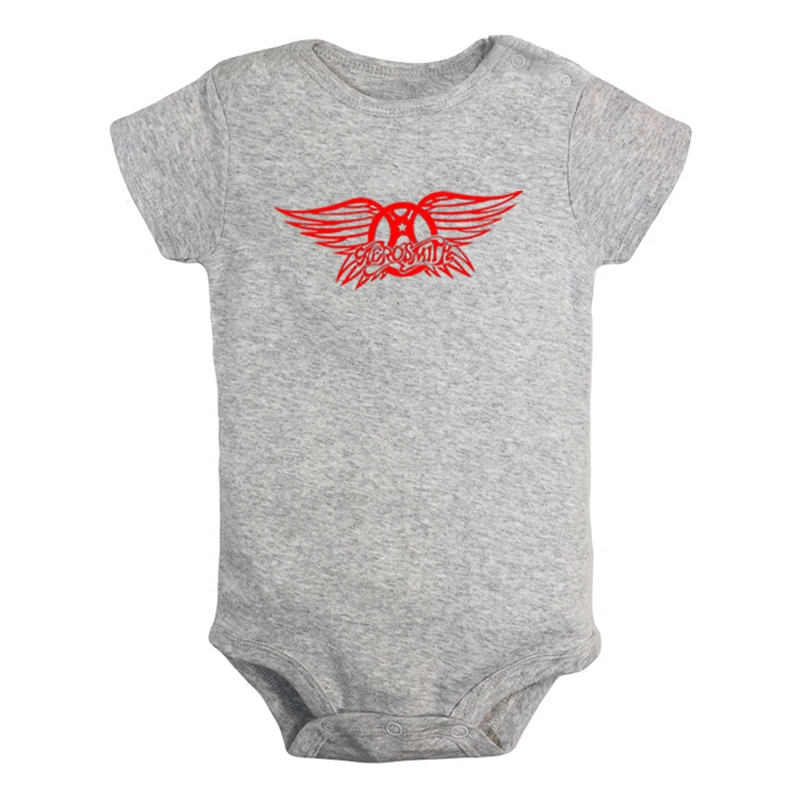 Aerosmith Classic Rock Music Steven Tyler Waylon Jennings Flying Newborn Baby Outfits Jumpsuit Printing Infant Bodysuit Clothes