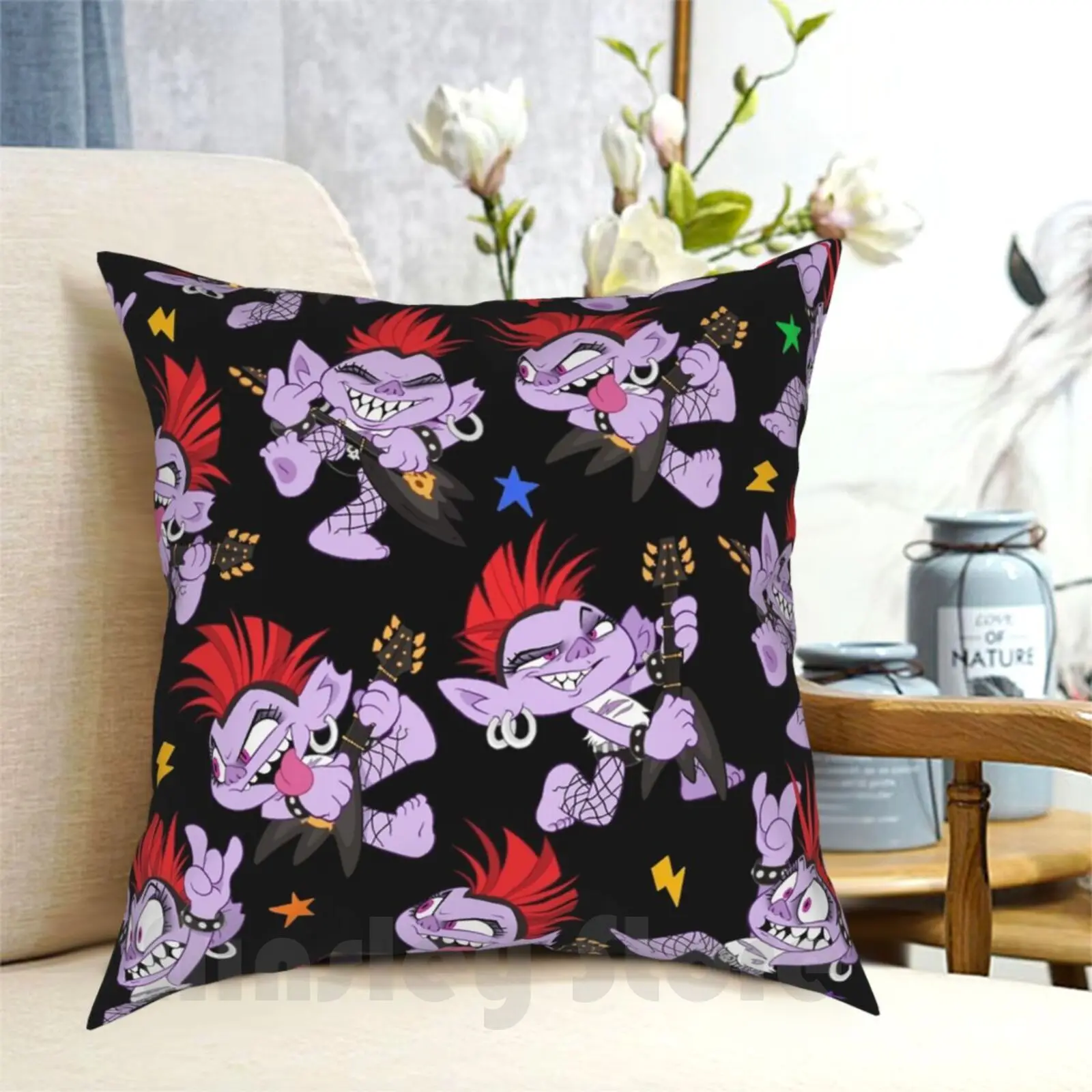 Queen Barb Forever! Pillow Case Printed Home Soft DIY Pillow Cover Trolls Trolls World Tour Barb Trolls Dreamworks Trolls