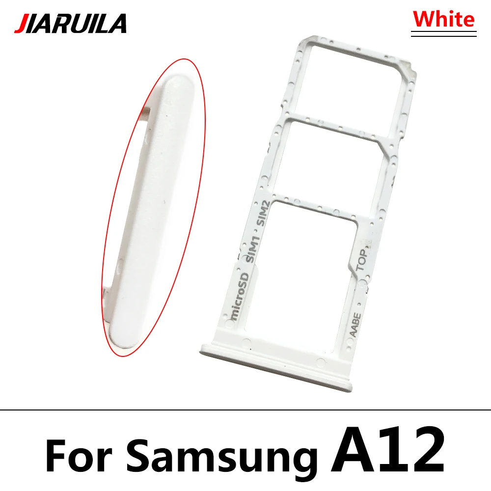 SIM-Karten fach für Samsung A12 A31 A51 A71 A125F Dual Micro SIM-Kartens teck platz Fach halter SD-Kartenleser Teile – Detail 16