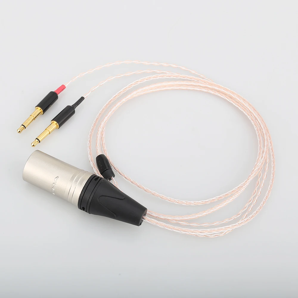 Cable XLR de 8 núcleos para auriculares clásicos/focales, conector macho de 4 pines, para mejora de Audio, Meze 99