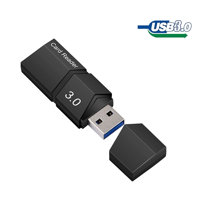 Lector de tarjetas USB 3,0, adaptador de unidad Flash Micro USB, Conector de alta velocidad, lector de tarjetas de memoria TF, lector microsd