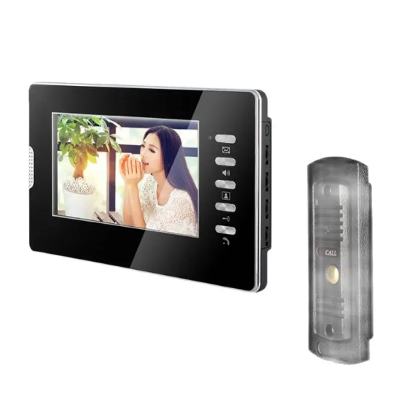 Hotsale Video Doorphone For Villa 7 Inch Indoor Acrylic Monitor Adjustable Camera Night Vision 1V1 Intercom System