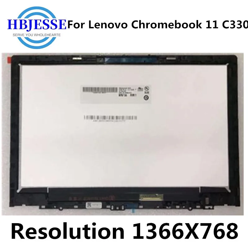 

For Lenovo Chromebook C330 81HY LCD Touch Screen Digitizer Assembly with Bezel 5D10S73325 HD 1366X768