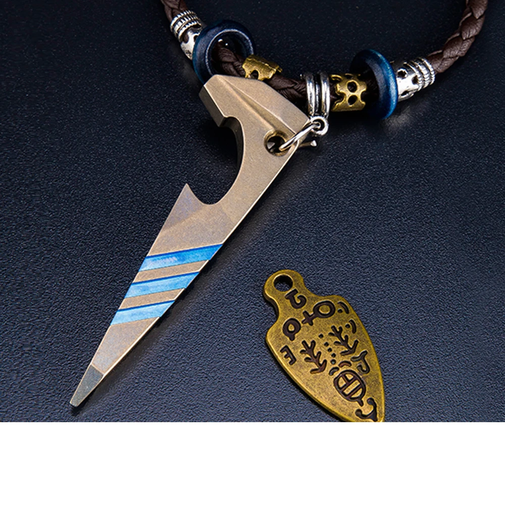 Security Ancient Totem Snake Titanium Alloy EDC Self-defense Multi-function Opener Broken Window Opener Knife Screwdriver Tool