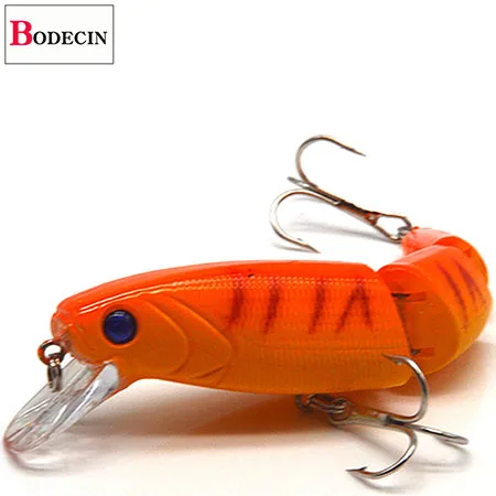 Multi Abschnitt Meer Bass Harte Angelköder 3D Augen 1PCS Wobbler Minnow Swimbait Gefälschte Harte Köder Künstliche Wobbler Karpfen Tackle