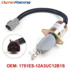 1751ES-12A3UC12B1S Fuel Shut Off Solenoid for Hyundai Excavator R60-5 R210-5 R335-7 For Yanmar engine 12V