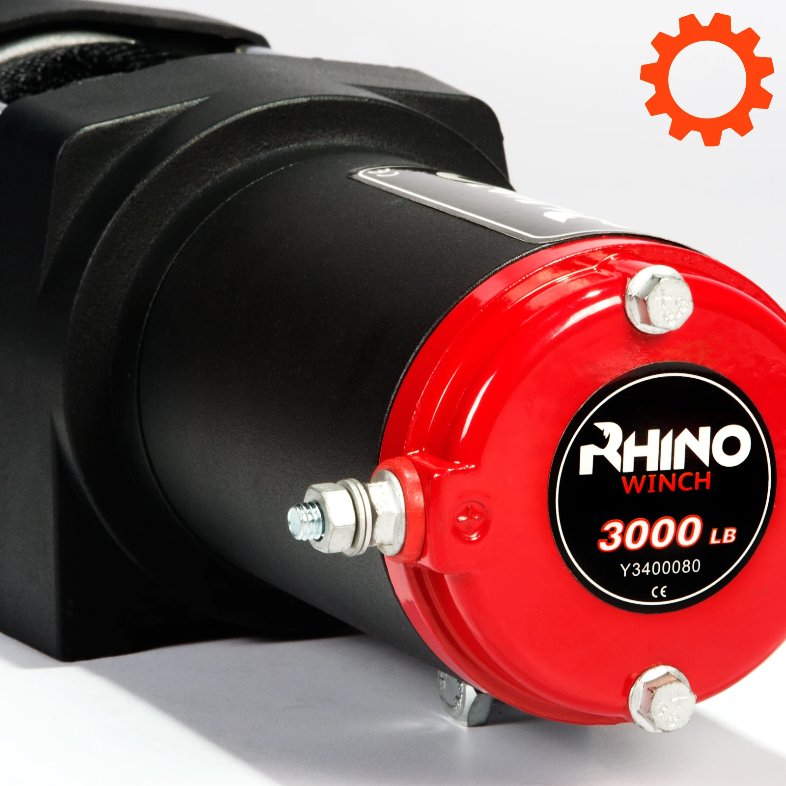 12v Verricello Elettrico-3000lb Dyneema Corda Sintetica-ATV ,Off Road NERO Verricello Elettrico