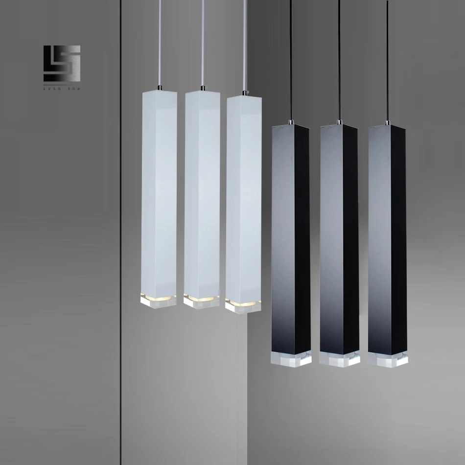 

Modern LED Square pendant light aluminum Pendant Lamp dining room store kitchen bar Restaurant Cafe decoration Lamp