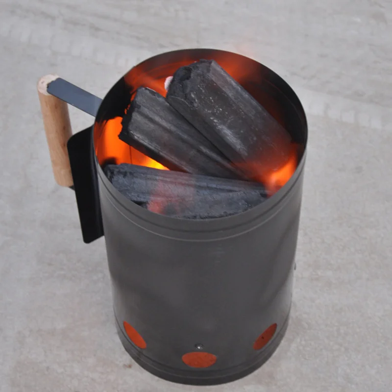 Portable Metal Barrel Fire Stove, Thick Material, Camping, Outdoor Picnics, Charcoal Barbecue, Cocina Kamp, Malzemeleri