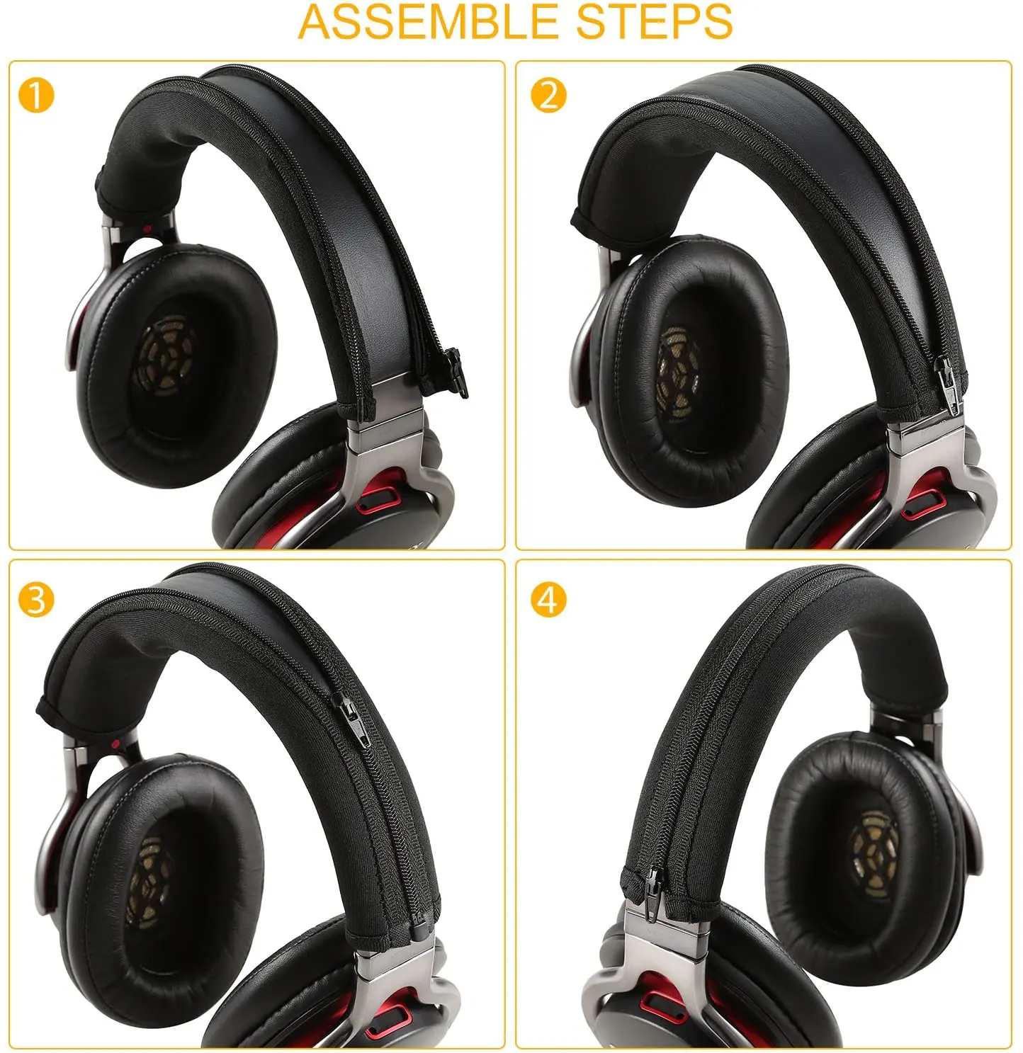 Чехол для оголовья MDR, Сменная головка Sony защитная лента с молнией [Простая установка] для Sony MDR - 1R, 1RNC, 1RBT, 1A, 1A