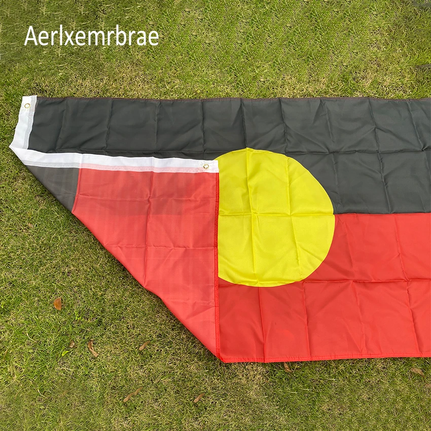 aerlxemrbrae flag      90x150cm Australian Aboriginal Flag  Home Decoration flag