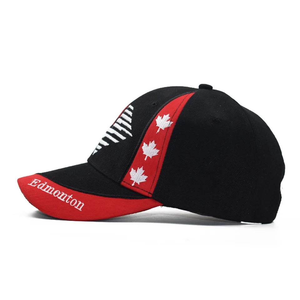 Baseball Cap CANADA Letter Embroidery Leisure Maple leaf pattern Fashion Spring Autumn baseball Sport cap Hip Hop Fitted Cap