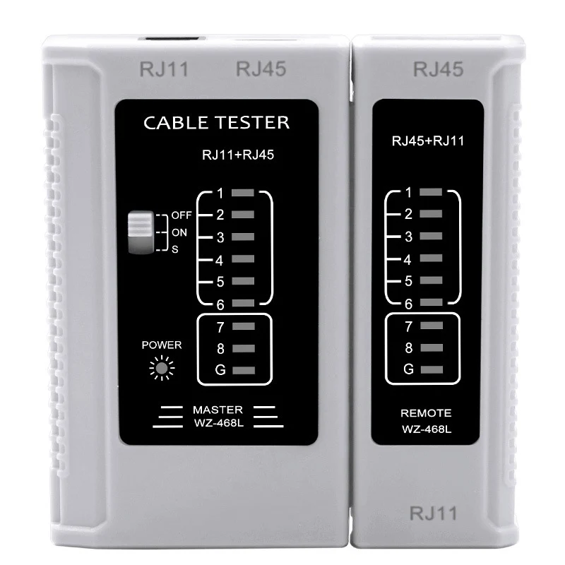 Professional RJ45 Cable Lan tester Network Cable Tester RJ45 RJ11 RJ12 CAT5 CAT6 UTP LAN Cable Tester PC Networking Cable Tool