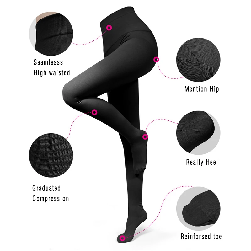 23-32mmHg Medical Compression Panty Hose Compression Stockings Varicose Veins  Elastic Nursing Socks Compression Socks