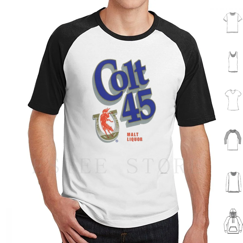 Colt 45 T Shirt Cotton Men DIY Print Colt Vintage Retro Malt Liquor Beer Pabst Olde English Schlitz Strohs