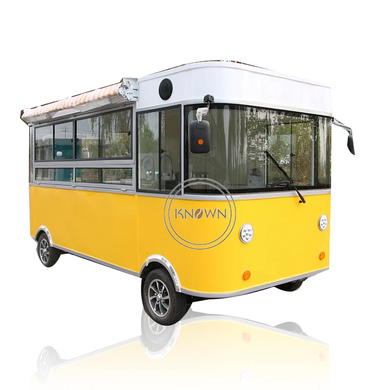 جديد وصول الكهربائية في الهواء الطلق عربة الآيس كريم المحمولة شاحنة وجبات سريعة ل هوت دوج القهوة شاي فقاعات عربة تقديم مأكولات شحن مجاني