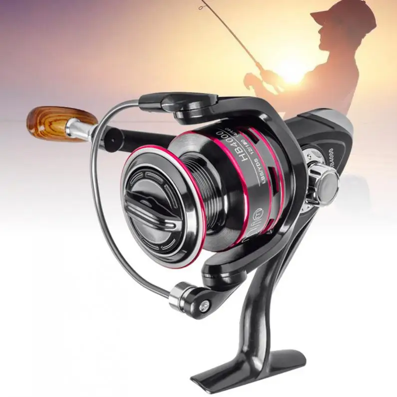 500-7000 Series Spinning  Fishing Reel 5.2:1 12BB 8KG Max Drag Rock Lure Sea Carp Fishing Wheel