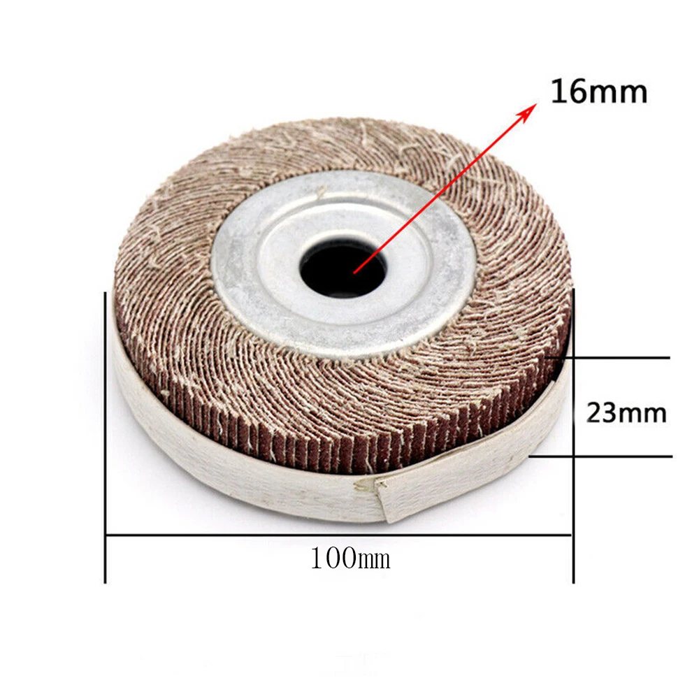 1 Bộ 4 ''100 Chà Nhám Nắp Bánh Xe Đĩa Emery Vải Nhám Đánh Bóng Cho Kim Loại Gỗ