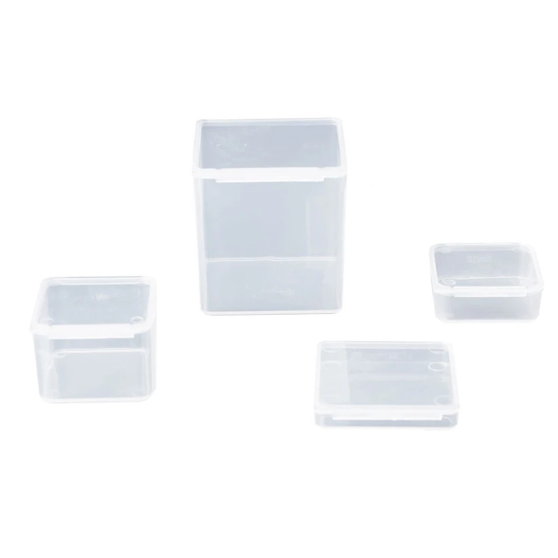 Clear Lidded Small Plastic Box For Trifles Parts Tools Storage Box Jewelry Display Box Screw Case Beads Container