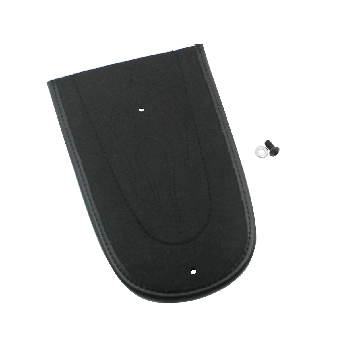 Motorfiets Zwart Achterspatbord Bib Cover Pad Vlam Steek Lederen Solo Zitkussen Voor Harley Sportster Xl 883 1200 2004-2017