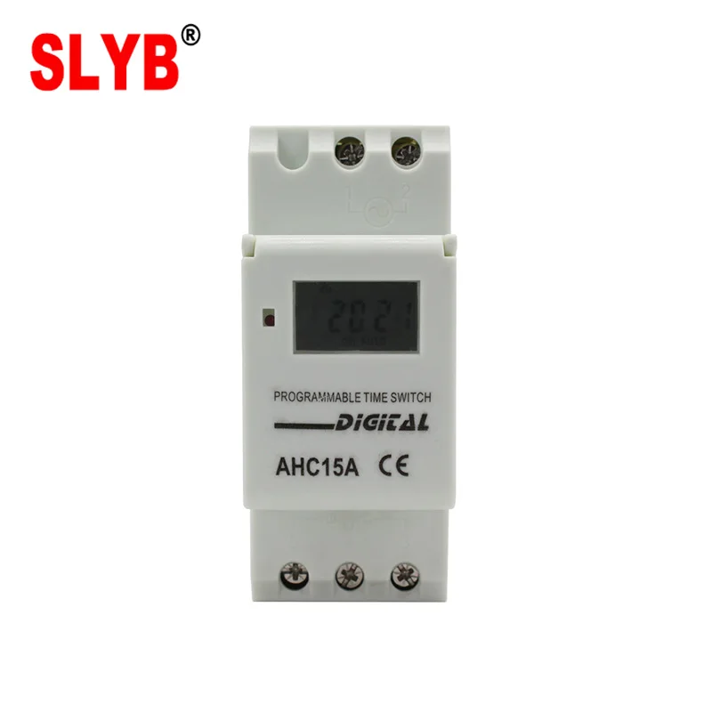 220V Digital Automatic Weekly Time Control Switch LCD Display 24 Hour Auto off AHC15A Controller with Battery High Quality