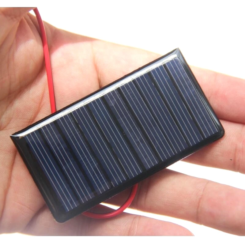 

BUHESHUI Polycrystalline 0.3W 5V Mini Solar Panel Charger For 3.7V Battery Light With Wire 500pcs Wholesale 68*36MM