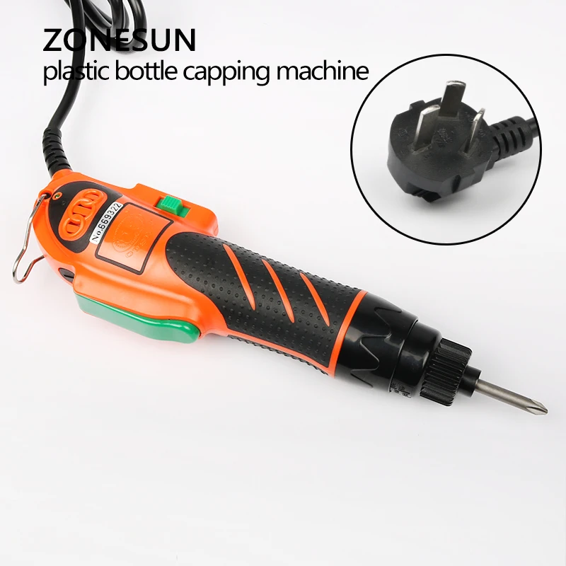 ZONESUN 110/220V Hand held bottle capping tool plastic bottle capping  10-50mm cap screw capping machine 64kg/fcm manual capper