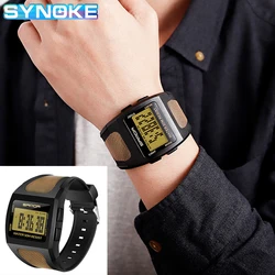 Relojes digitales deportivos para hombre, reloj de pulsera resistente al agua, electrónico, militar, LED, 5bar