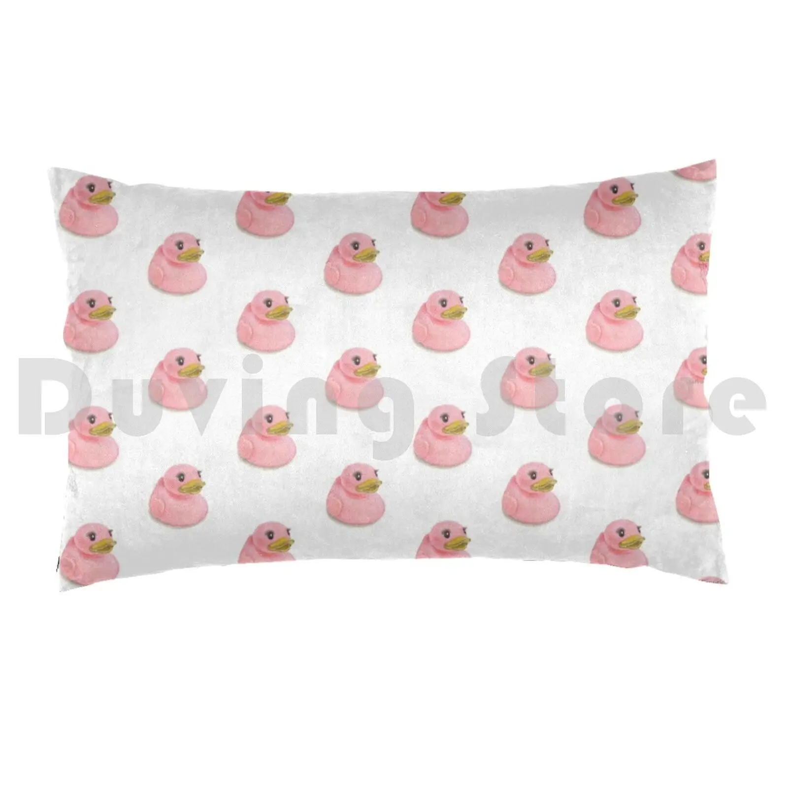 Pink Lash Duck Pillow Case Printed 35x50 Pink Rubber Duck Bath Saffron Francis Lashes Baby Girl Bird Shower