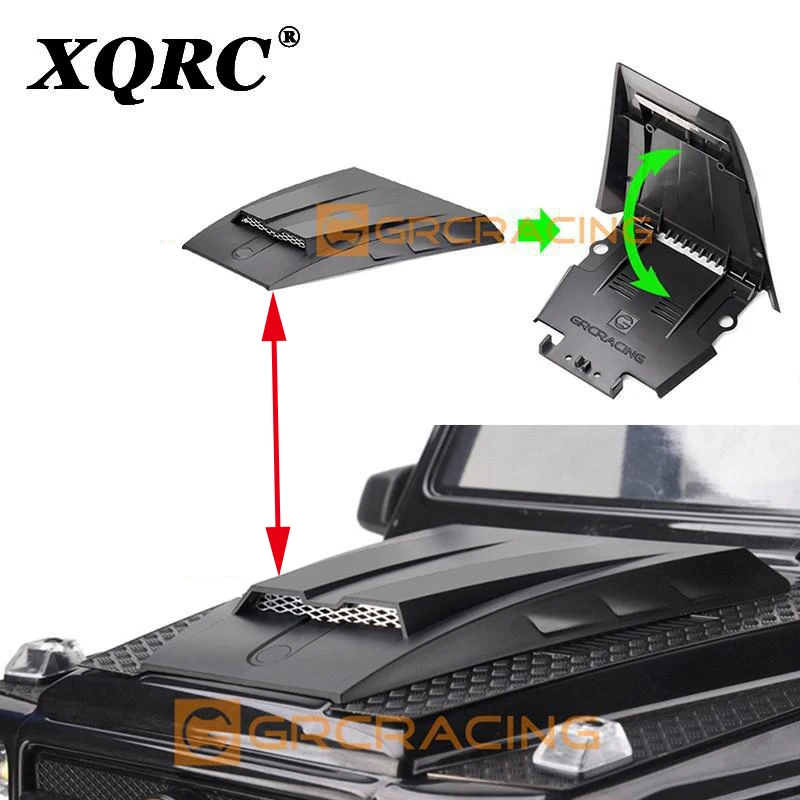 GRC foldable simulation machine cover is suitable for 1:10 RC tracked vehicle Trx-4 G500 TRX-6 G63 modification accessories