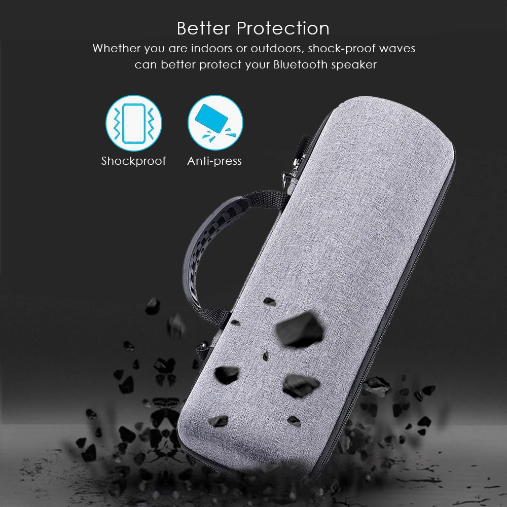 حافظة تخزين مقاومة للصدمات EVA حافظة للسفر JBL Flip 3 Flip 4 سمّاعات بلوتوث مع منظم ملحقات مكبر الصوت
