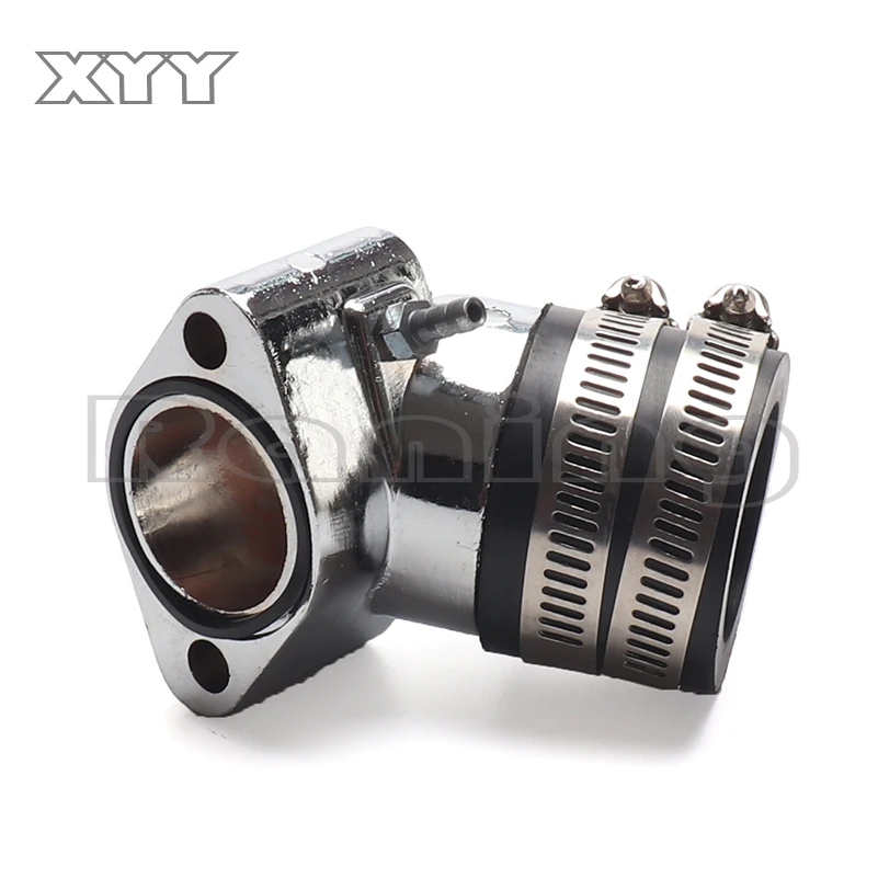 Performance chrome Alloy intake manifold for Scooter Moped GY6 125 GY6 150 152QMI 157QMJ / CVK30 Carburetor intake Manifold