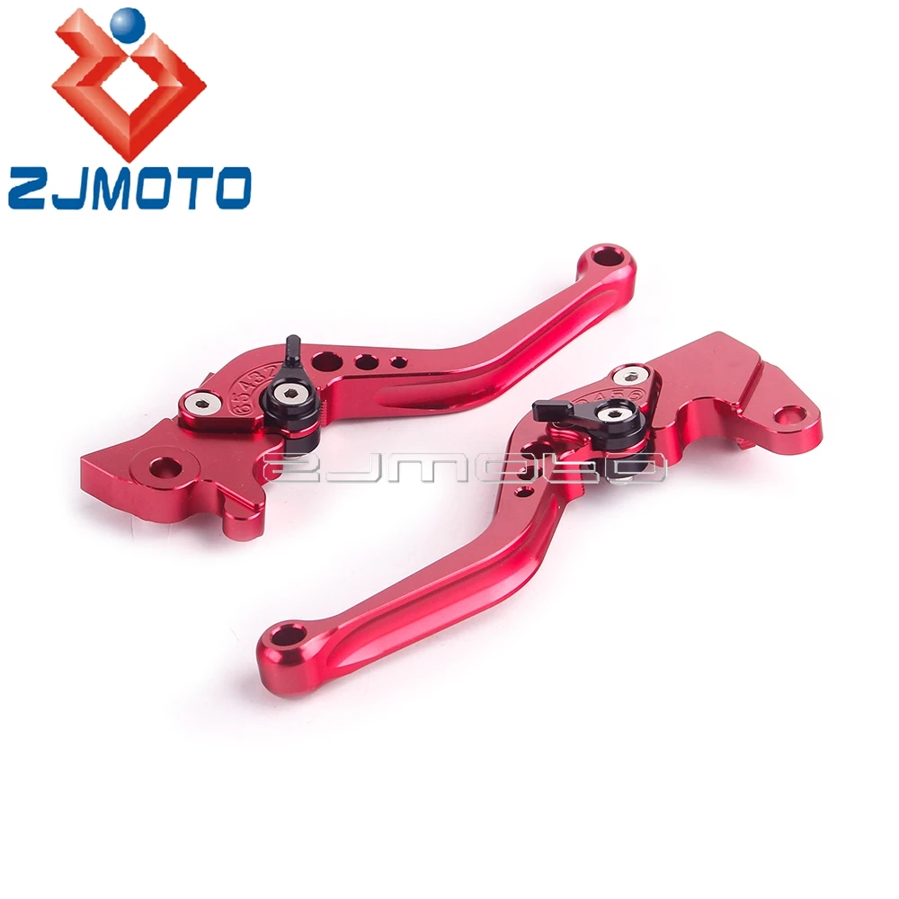 2X Motorcycle Parts Aluminum Red Front Brake Lever Left/Right Hand Handle Lever For Yamaha JOG 100 Clutch Lever 1 Pair