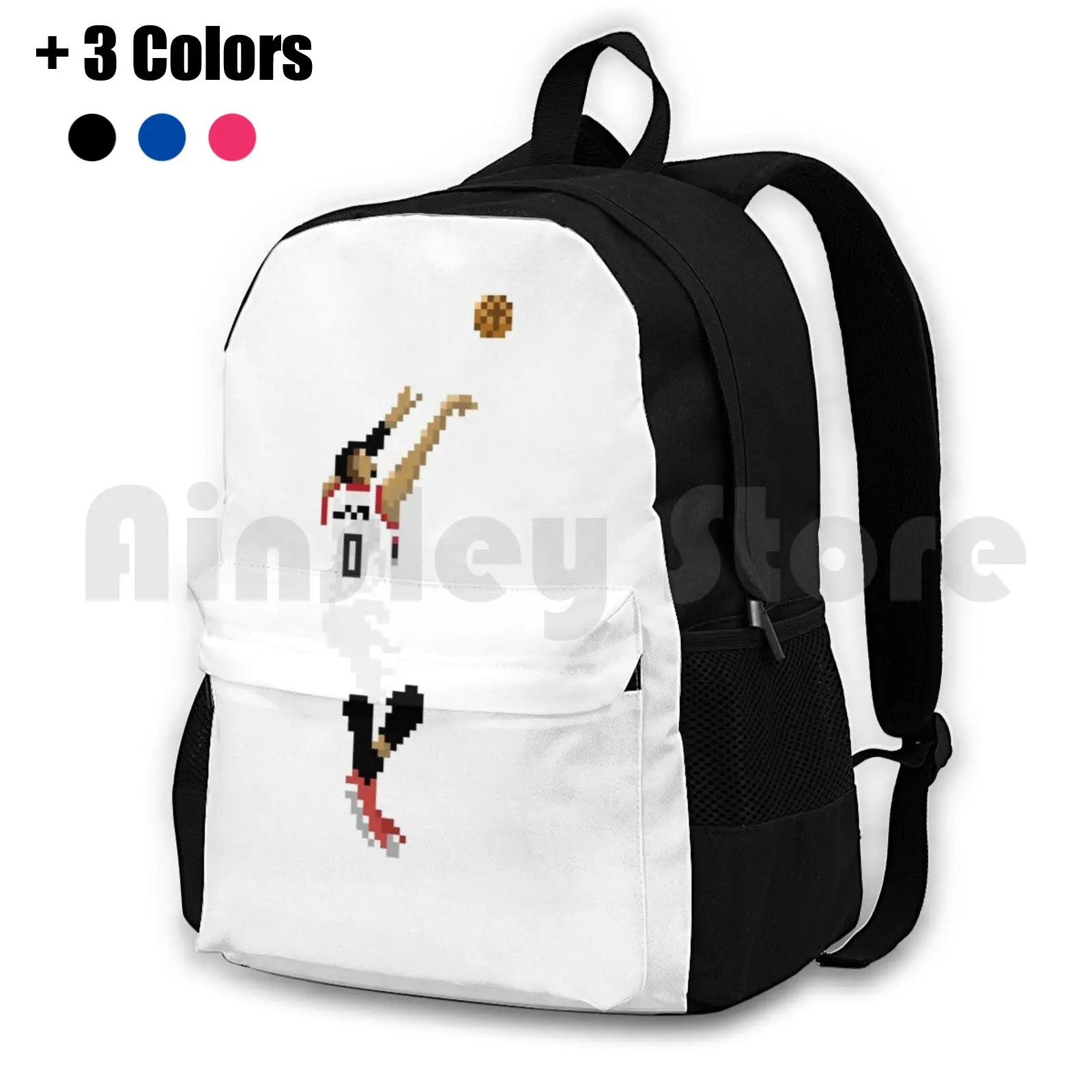 Video Game Dame Outdoor Hiking Backpack Waterproof Camping Travel Blazers Basketball Damian Lillard Portland Dame Dametime