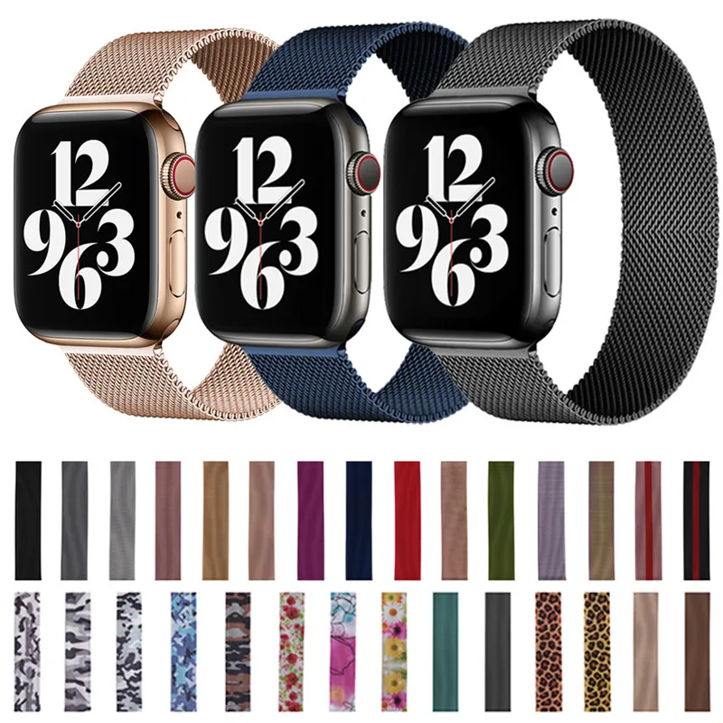 Magnetic Loop Strap For Apple Watch band 49mm 44mm 42mm 40mm 38mm 45mm 41mm  Bracelet Correa For iwatch Series Ultra 8 7 SE 6