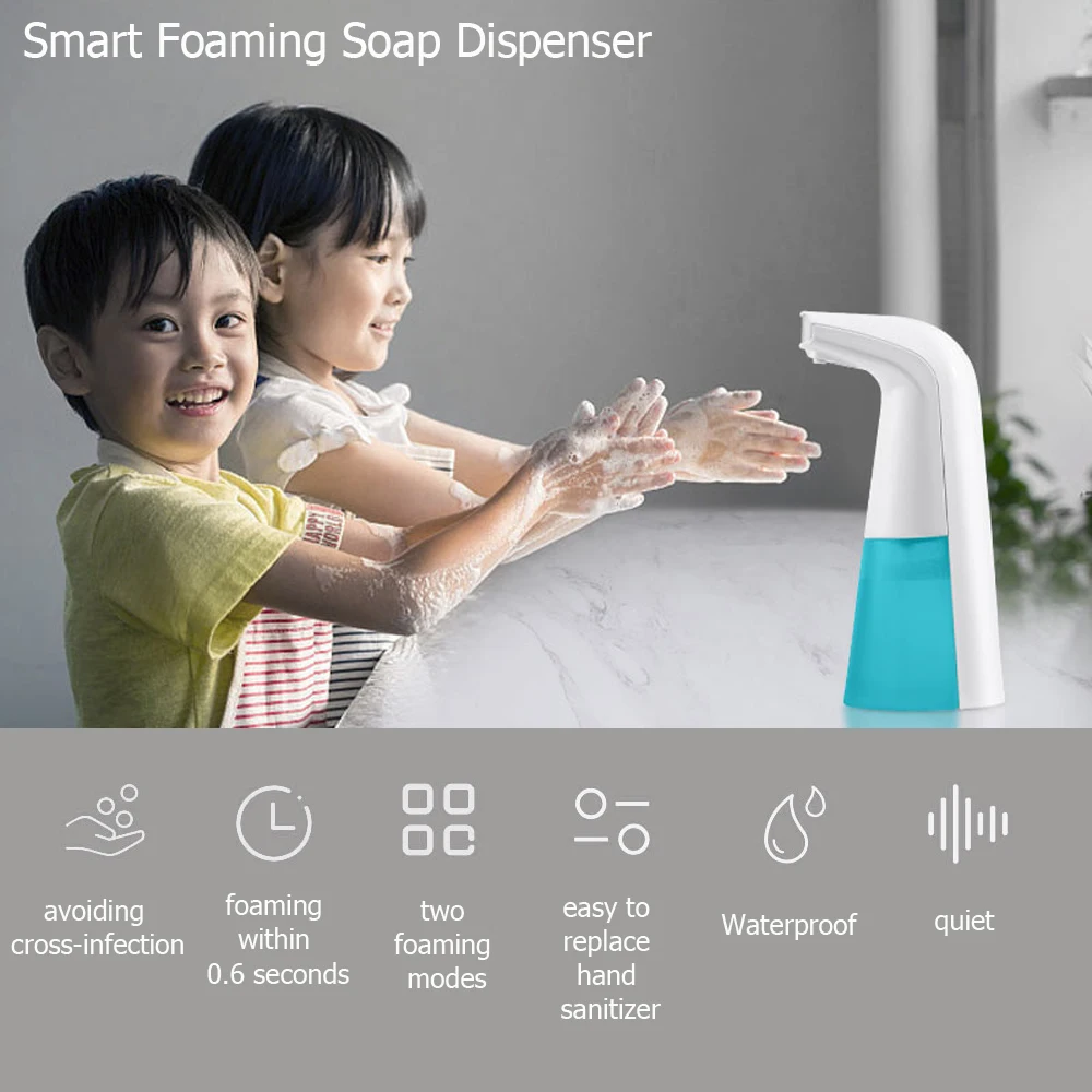 Bathroom ABS Automatic Foaming Soap Dispenser Infrared Induction Hand Washing Machine Intelligent Foam Soap Dispenser