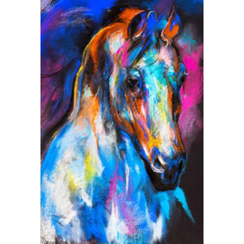 animals horse 5D Full  Square round Diamond Painting cross stitch kits art Scenic 3D for Living Room Decoration