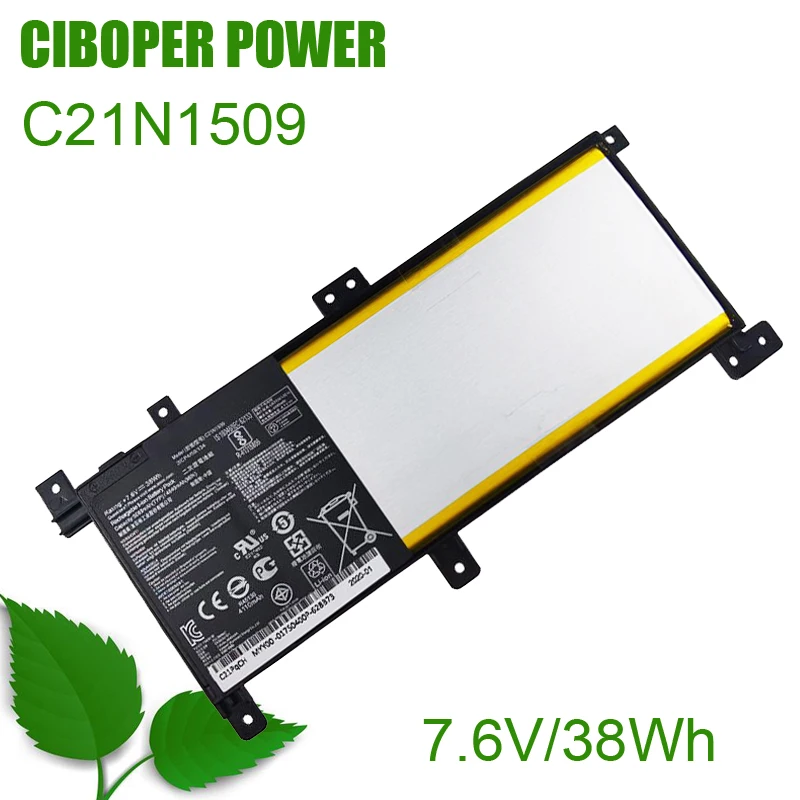 CP Laptop Battery C21N1509 7.6V 37WH For FL5900 X556U V556U R558U F556U A556U X556UV K556U VM591U Series Replacing Battery