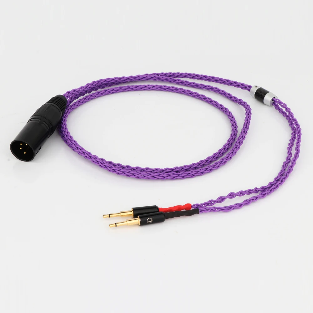 4Pin XLR Balanced Upgrade Cable for Meze 99 Classics T1P T5P t1 d8000 MDR-Z7 D600 D7100 Headphone Handmade