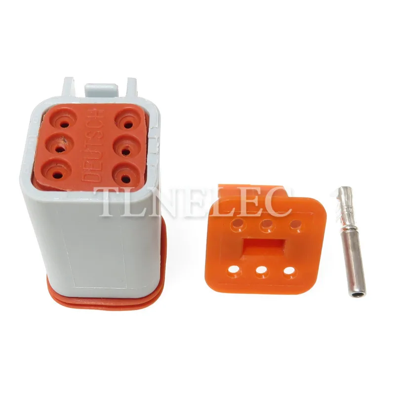 DT04-6P DT06-6S Te Gaya Deutsch DT 6 Pin Pria Wanita Tahan Air Konektor Kawat Listrik