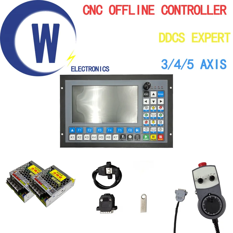 CNC Standalone Offline Controller DDCS-EXPERT 3/4/5 Axis Support Close-loop Stepper/ATC Controller Replace DDCSV3.1 NEWCARVE