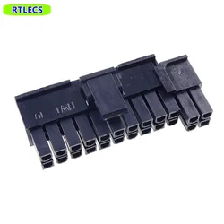 5Pcs 5557 4.2 mm 24 pin ( 20 + 4) Position Male Housing Plug Computer ATX Power Connector Plastic Shell Slide Rail Design