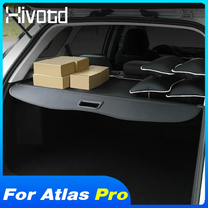 

Rear Parcel Trunk Curtain Holder Trunks Part Partition Canvas Rack Panel For Azkarra Geely Atlas Pro Belgee X70 2022 Accessories