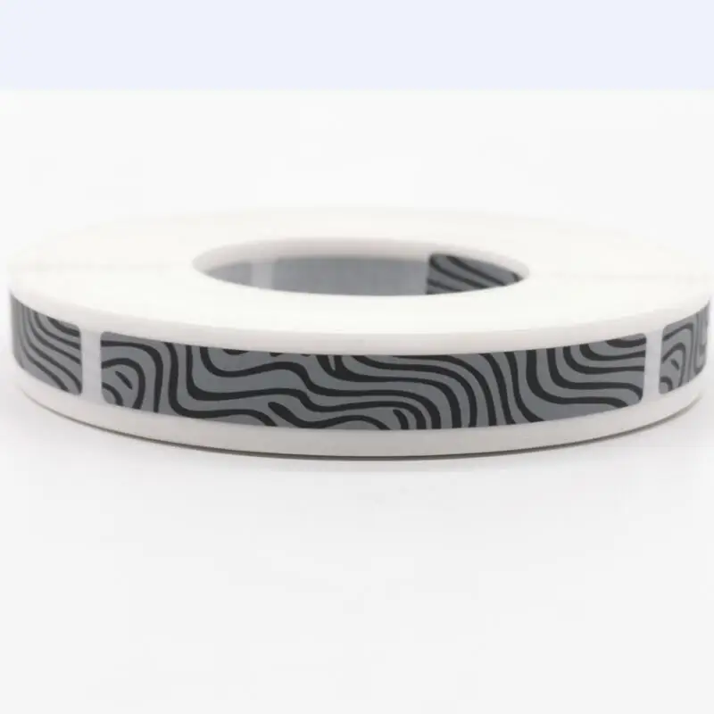 

1000pcs 8x65mm manual SCRATCH OFF STICKER LABEL Zebra pattern tape in rolls Code Covering Film