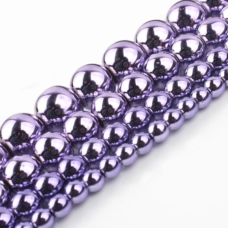 AAA Red Blue Green Color Hematite Natural Stone Beads Round Loose beads For Jewelry Diy Bracelet  Making 3/4/6/8/10mm