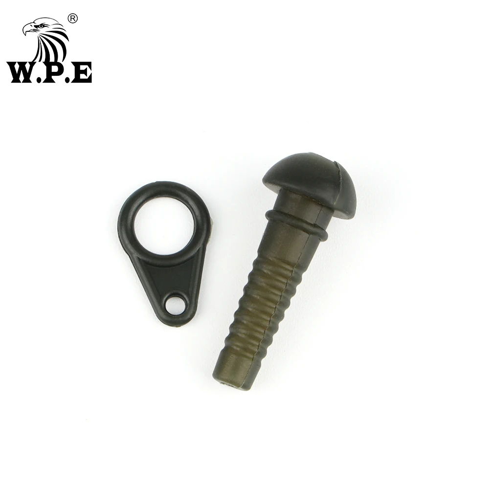 W.P.E Accesorios pesca carpa - Terminal goma seguridad y anillo Chod