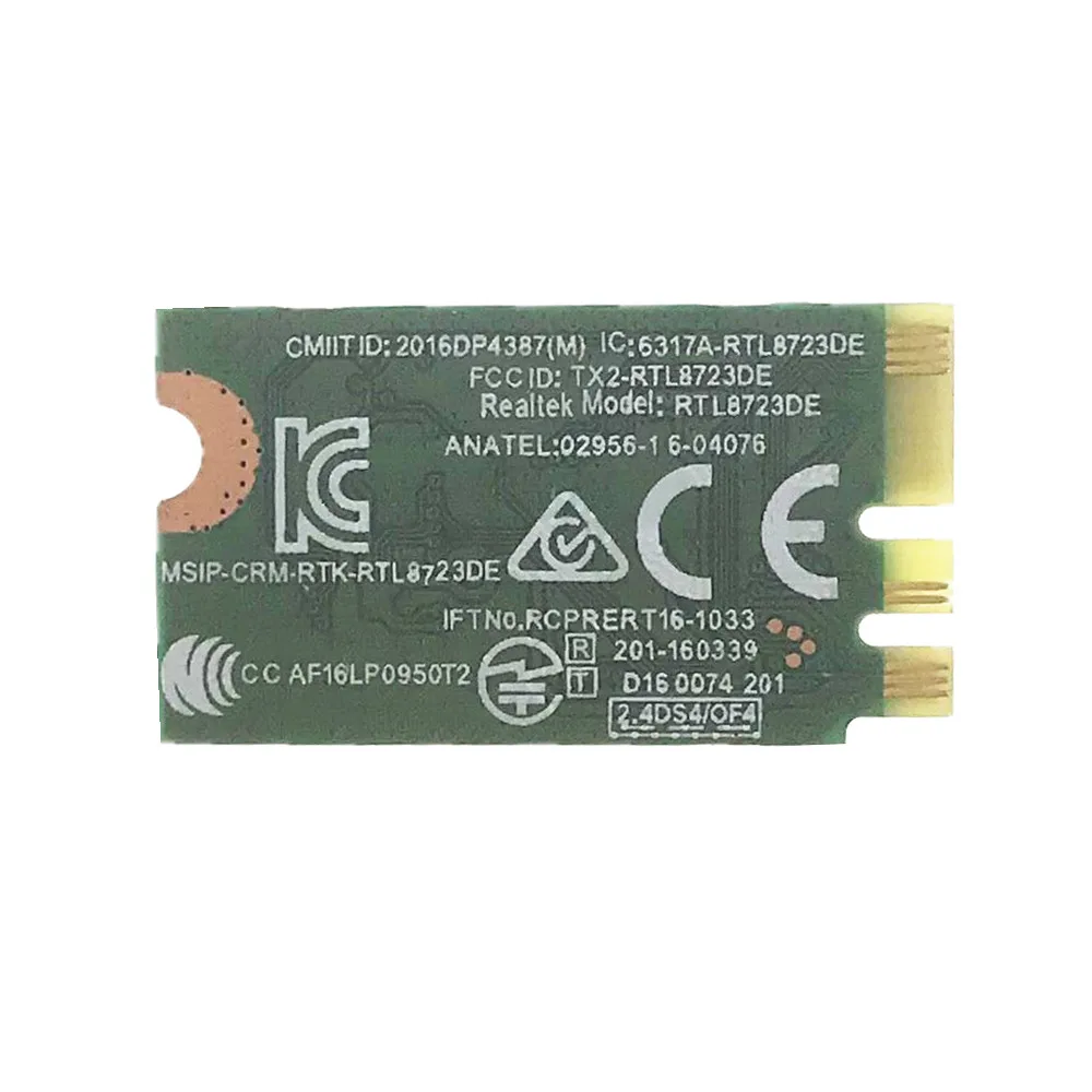 For Dell Realtek RTL8723DE 0X53H3 300Mbps NGFF 2.4G Wireless Support Bluetooth 4.0 Network Card