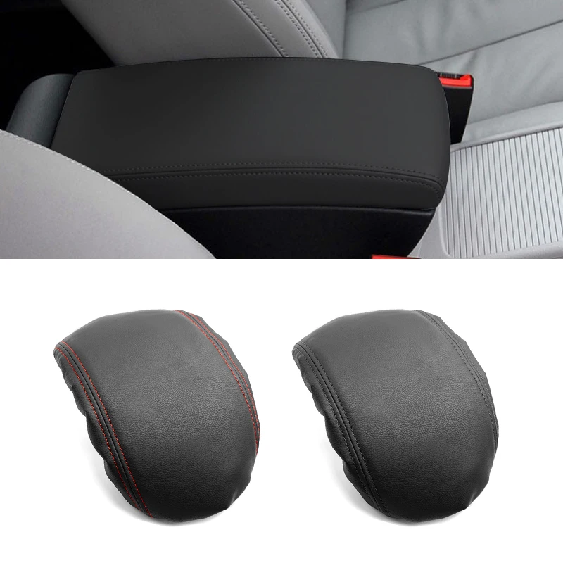 For VW Passat B6 2005 2006 2007 2008 2009 PU Leather with Sponge Car Interior Center Console Lid Armrest Protection Cover Trim