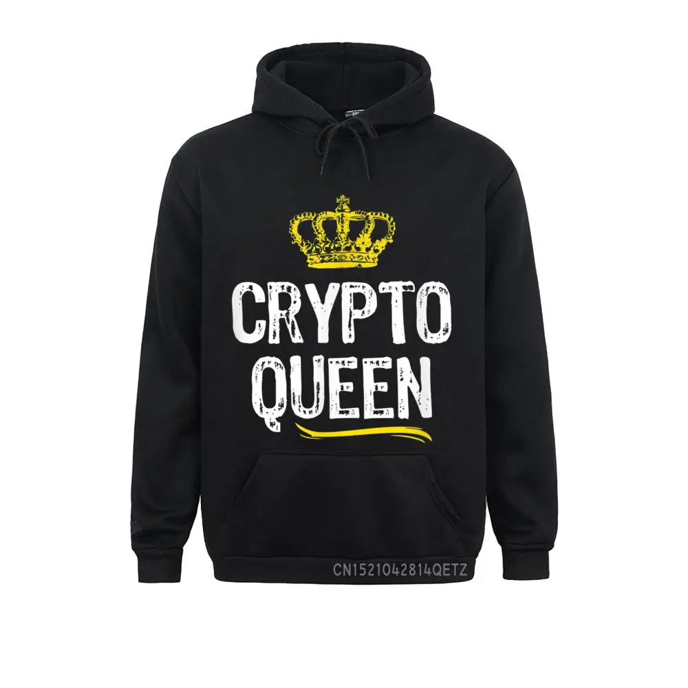 Funky Men Sweatshirts Crypto Queen Men Girls Cryptocurrency Currency Funny Gift Chic 3D Printed Hoodies Hoods Long Sleeve